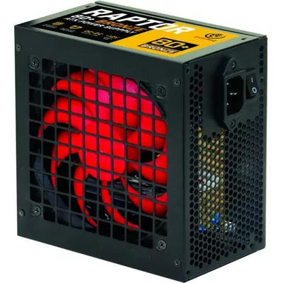 Rebeltec Zasilacz ATX RAPTOR 500W,BRONZE 80+,Single Rail, DC-DC