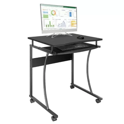 Techly Biurko komputerowe mobilne Techly 600x480mm czarne