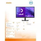 Dell Monitor E2425H 23.8 cala LED VA 1920x1080/DP/VGA/3Y