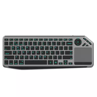 Techly Klawiatura bezprzewodowa BT/RF 2.4GHz touchpad LED