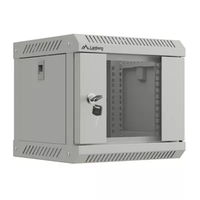 Lanberg Szafa instalacyjna rack wisząca 10 cali 4U 300x300 szara
