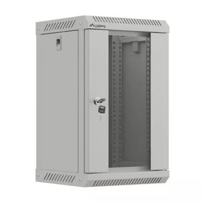 Lanberg Szafa instalacyjna rack wisząca 10 cali 9U 300x300 szara