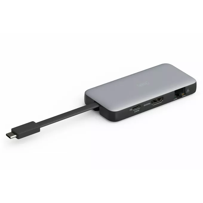 Digitus Stacja dokująca podróżna USB Typ C 7-portów HDMI 4K/60Hz PD 3.0