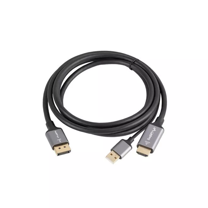 Lanberg Kabel HDMI(M)-Displaypor(M) 1.8M 4K czarny