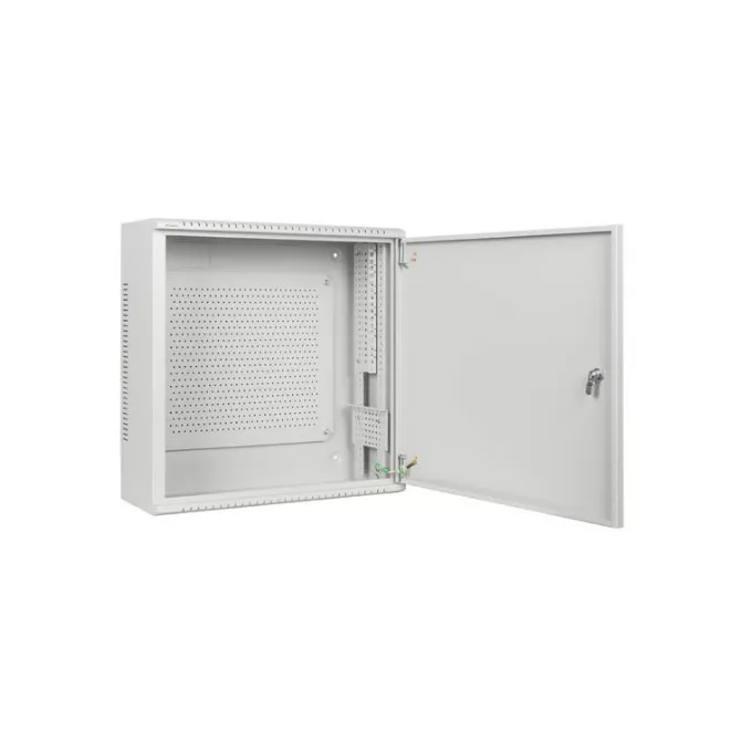 Lanberg Szafa instalacyjna rack wisząca 19 cali 6U+3U 540x200 niskoprofilowa szara złożona