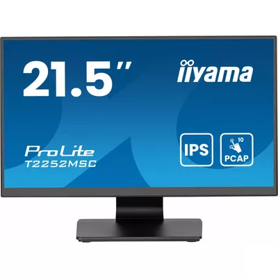 IIYAMA Monitor 22 cale T2252MSC-B2AG 10 PKT. POJ,IPS,HDMI,DP,2x1W,7H,2xUSB,  AG-(Anti Glare)