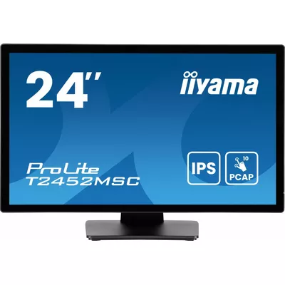 IIYAMA Monitor 24 cale T2452MSC-B1AG 10 PKT. POJ,IPS,HDMI,DP,2x1W,7H,2xUSB,  400cd/m2,AG-(Anti Glare)