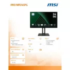 MSI Monitor 23.8 cala PRO MP245PG LED/FHD/Flat/100Hz/czarny