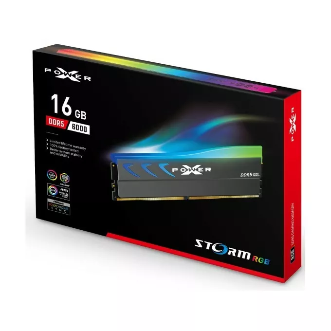 Silicon Power Pamięć DDR5 XPOWER Storm RGB 16GB/6000 1*16GB CL36 Grey