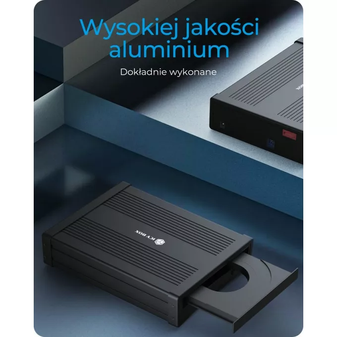IcyBox Obudowa ICY BOX IB-525-U3 1x 5,25 SATA DVD/Blue-Ray, czarna