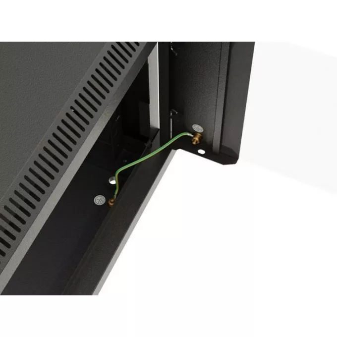 Lanberg Szafa instalacyjna rack wisząca 19&quot; 4U 540x350 czarna drzwi   przeszklone ( flat pack)