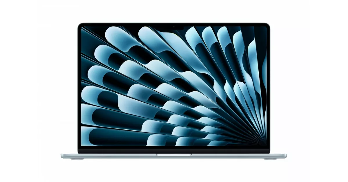 Macbook air M4 15インチ　250GB Apple MacBook Air 15.3 cala: M4 10/10, 16GB, 256GB - Błękitny