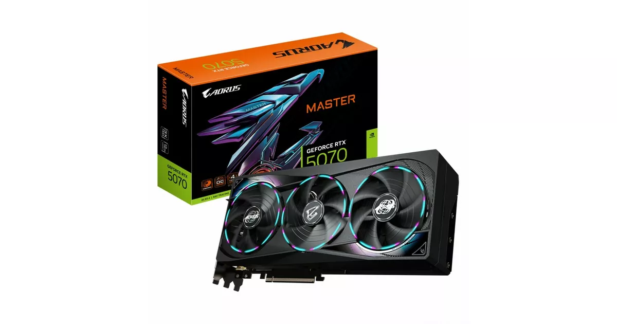 Gigabyte Karta graficzna GeForce RTX 5070 AORUS MASTER 12GB