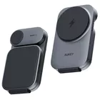 AUKEY Ładowarka bezprzewodowa LC-MC312 Slim 3w1 Qi2 15W MagSafe + ładowarka PD 30W + Etui