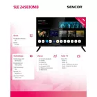 Sencor Telewizor 24 cale Smart webOS LG 12/240V SLE 24S830WB Wi-Fi BT