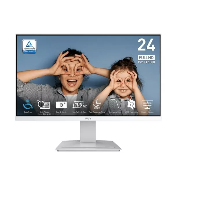 MSI Monitor PRO MP2412W  23.8 cala LED/FHD/Flat/100Hz/Biały