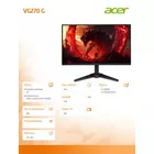 Acer Monitor gamingowy 27 cali VG270GBMIPX IPS 120Hz HDMI DP
