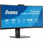 IIYAMA Monitor 34 cale XCB3497WQSNPH-B1,VA,UWQHD,1500R,USB-C Dock 95W, RJ45, KVM,2x5W, kamera 5MP, /5y/