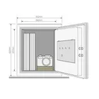 YALE HOME Sejf ognioodporny YFM biurowy XL