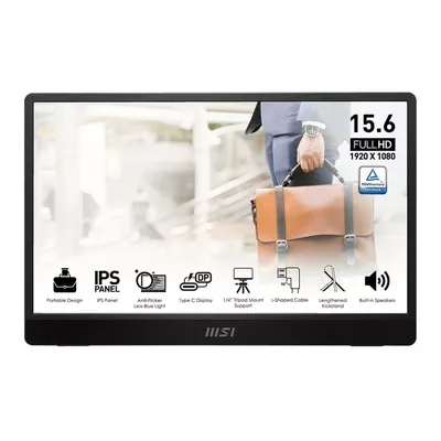 MSI Monitor 15.6 cala PRO MP161 E2U LED/FHD/Flat/60Hz/szary