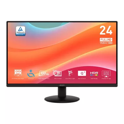 MSI Monitor 23.8 cala PRO MP242L LED/FHD/Flat/100Hz/czarny