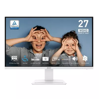 MSI Monitor PRO MP273QW E2 27 cali LED/FHD/Flat/100Hz/White