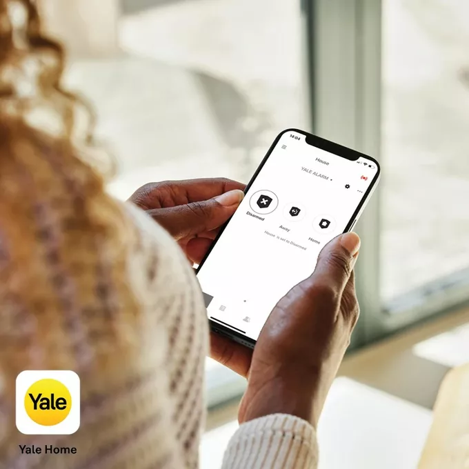 YALE HOME Syrena zewnętrzna szara