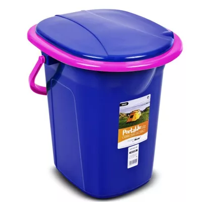 GreenBlue Toaleta turystyczna GB320BR granatowo-różowa