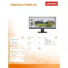 Lenovo Monitor 34 cale ThinkVision T34WD-40 64AEGAT1EU