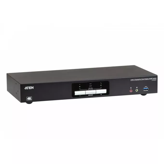 ATEN Przełącznik 2-portowy KVMP USB 3.0 DisplayPort 4K Dual Display ...