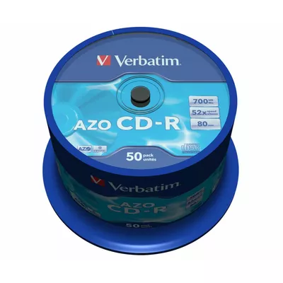 Verbatim CD-R 52x 700MB 50P CB DLP Crystal 43343