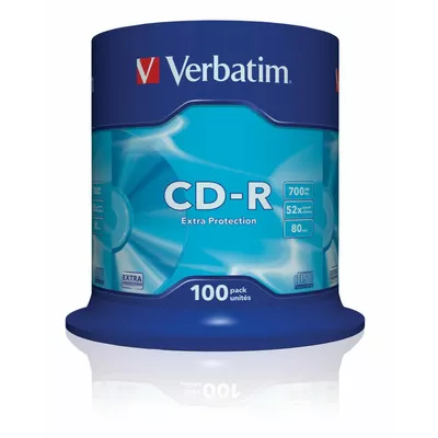 Verbatim CD-R 52x 700MB 100P CB DL Ex Prot 43411