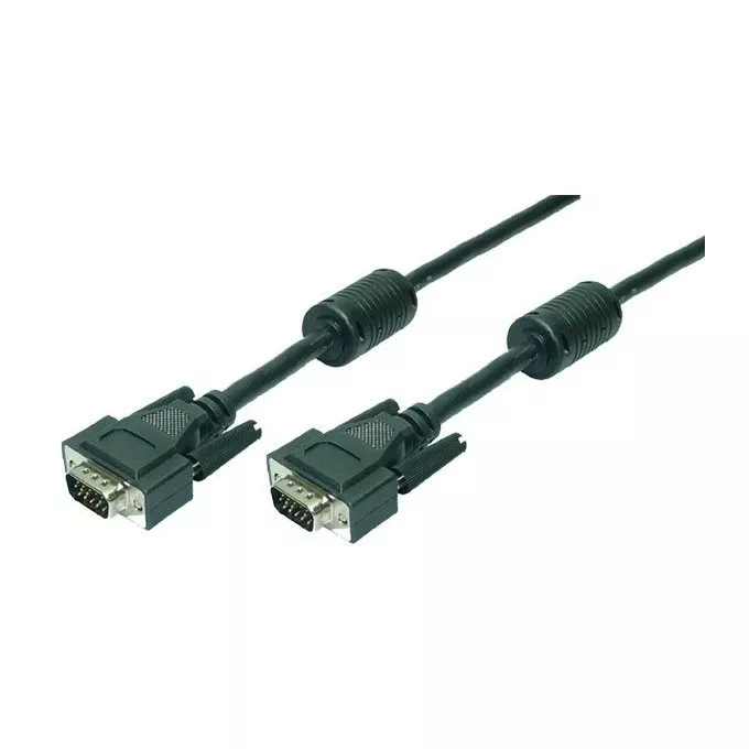 LogiLink Kabel danych m/m VGA 2x Ferryt, 20m