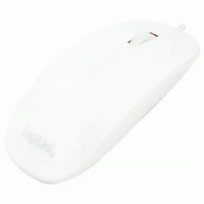 LogiLink Plaska mysz optyczna USB, biala
