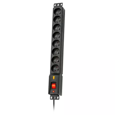 Lestar Listwa przeciwprzepięciowa LXARM 810, 3L, PDU, 1,5m, czarna