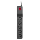 Lestar Listwa przeciwprzepięciowa ZX 510, 1L, Czarna, 2,5M