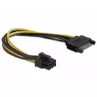 Delock Kabel SATA Power(M) -&gt; PCI Express 6Pin 21cm