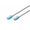 Digitus patch cord RJ45-RJ45, kat.5e, U/UTP, AWG 26/7, PVC, 0.25m, szary