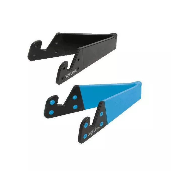 LogiLink Mini stojak pod tablet, telefon  niebiesko/czarny
