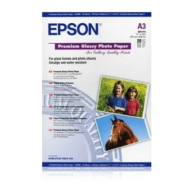 Epson Papier Premium Glossy Photo 20 arkuszy 255 g/m  A3