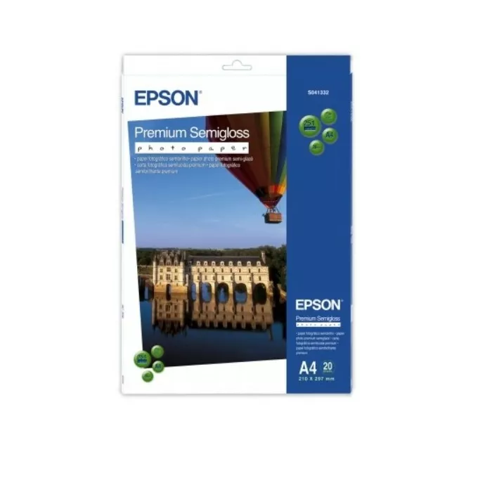 Epson Papier Premium Semigloss Photo 20 Arkuszy 251 g/m  A4