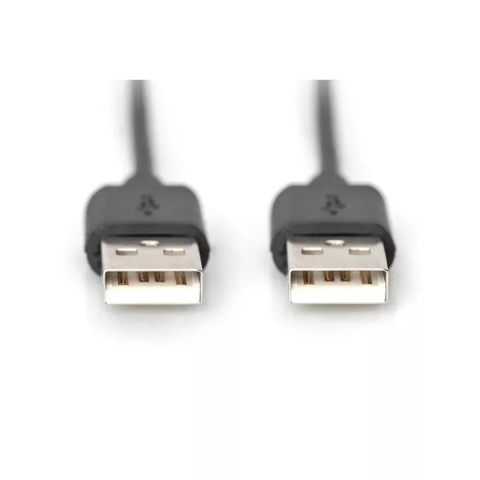 Digitus Kabel połączeniowy USB 2.0 HighSpeed Typ USB A/USB A M/M czarny 1m