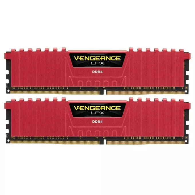 Corsair DDR4 Vengeance LPX 16GB/3200(2*8GB) CL16-18-18-36 RED 1,35V                                                                                   XMP 2.0