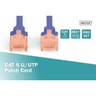 Digitus Patch cord U/UTP kat.6 PVC 3m Niebieski