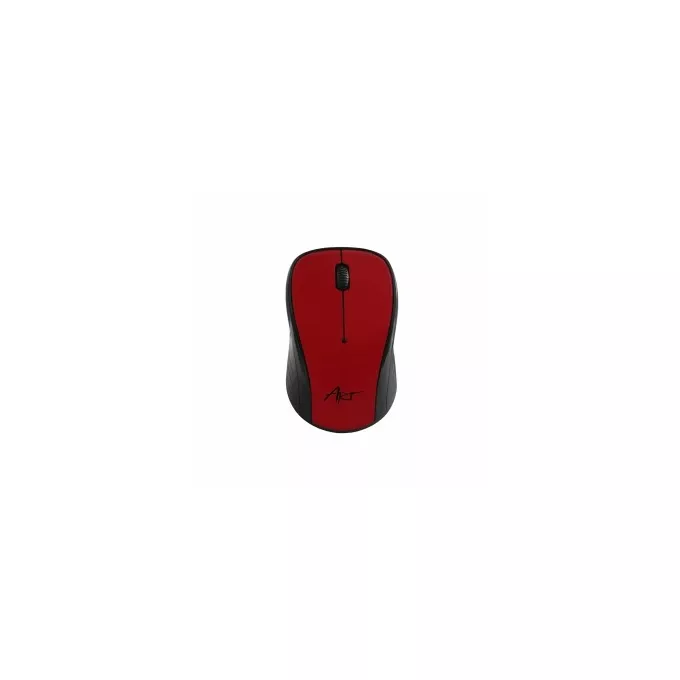 ART Mysz bezprzewodowo-optyczna USB AM-92E czerwona