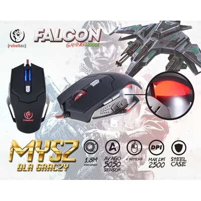 Rebeltec Gamingowa mysz optyczna USB Falcon