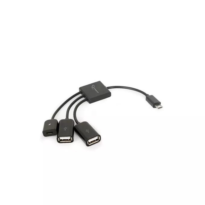 Gembird Kabel OTG USB Micro BM -&gt; 2xUSB-AF+Micro BF 13cm
