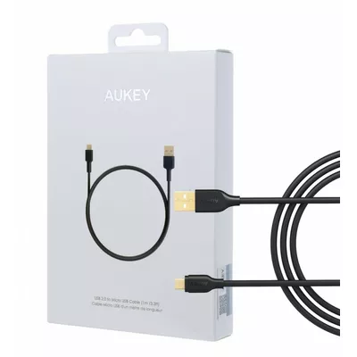 AUKEY CB-MD1 Black szybki kabel Quick Charge micro USB-USB | 1m | 480 Mbps