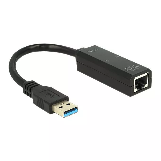 Delock Karta sieciowa USB 3.0 -&gt; RJ-45 1GB na kablu