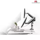 Maclean Uchwyt biurkowy na dwa monitory ze sprężyną 13&quot;-32&quot; 9kg MC-765